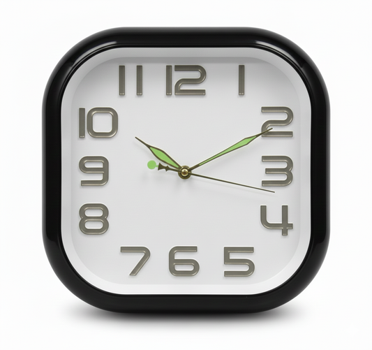 שעון קיר קלאסי פלסטיק 29 ס"מ - מגוון צבעים-שעון קיר-ס.ז. מחנה יהודה-סופר הום