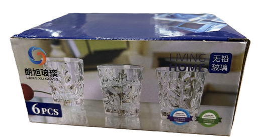 סט 6 כוסות ליקר - זכוכית-כוסיות-סופר הום-סופר הום