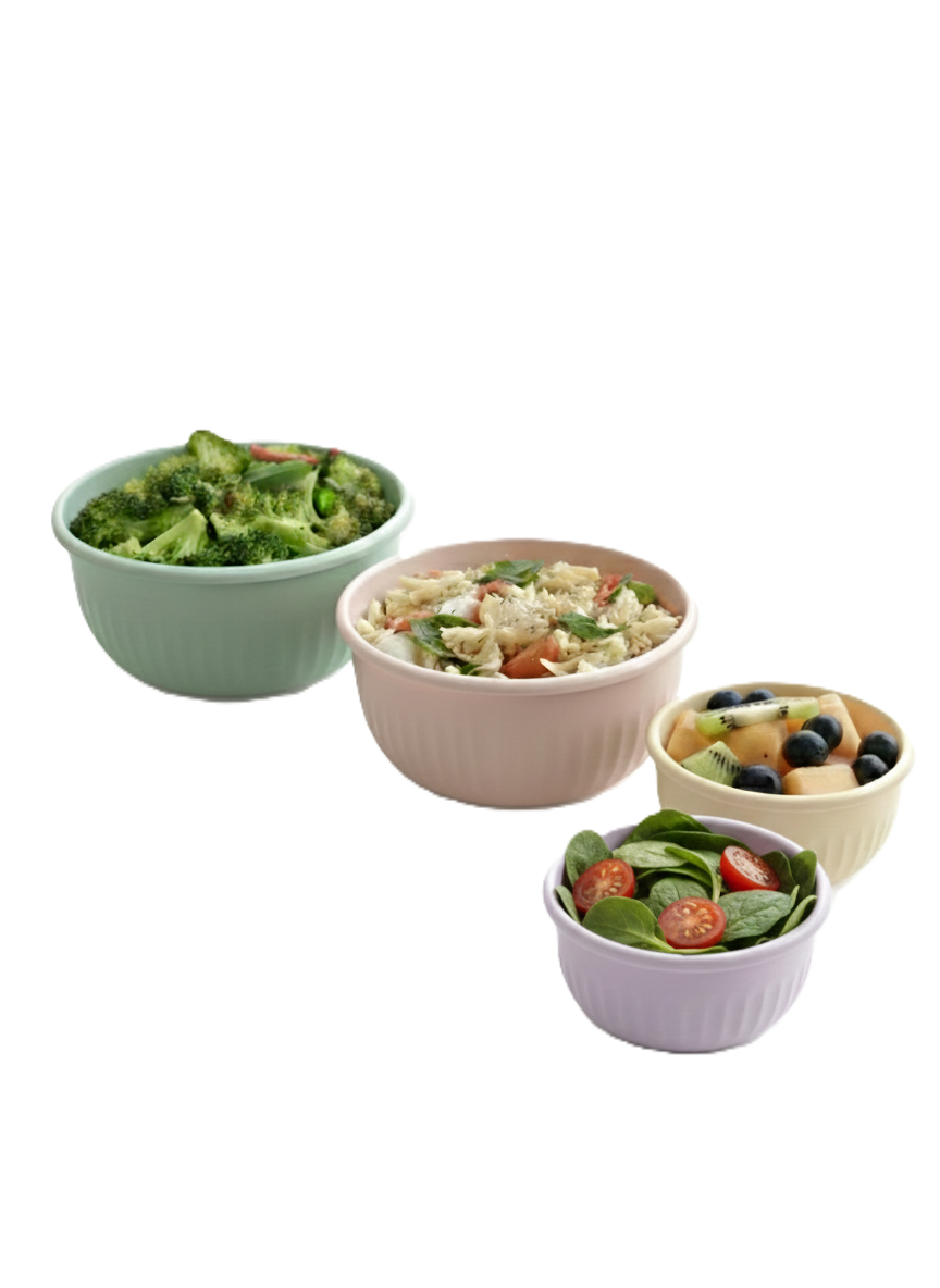 סט 4 קופסאות אחסון עם מכסה - מגוון גדלים-מיכל אחסון-Cucina-סופר הום