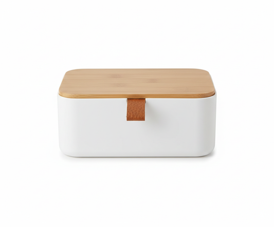 קופסת תכשיטים עם מראה - לבן-קופסת תכשיטים-KashGan-סופר הום