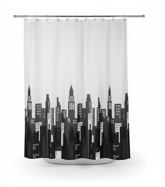 וילון אמבט צבעוני 1.80*1.20 - מגוון דגמים-וילון אמבטיה-Aquila-בניינים-סופר הום