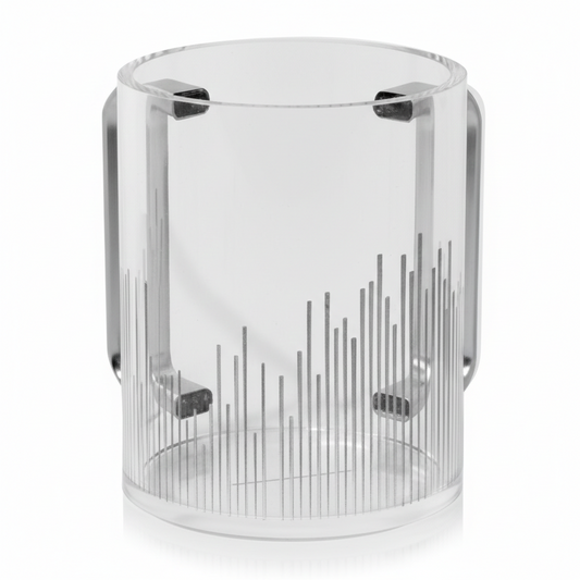 נטלה אקרילית מהודרת בעיטור פסים - מגוון צבעים-נטלה אקרילי-סופר הום-כסף-סופר הום