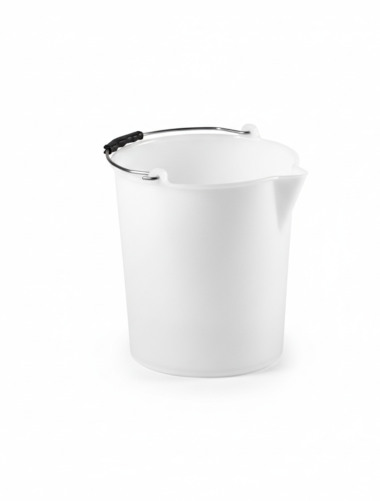 דלי עם פיה - מגוון צבעים-דלי-Stefanplast-לבן-סופר הום