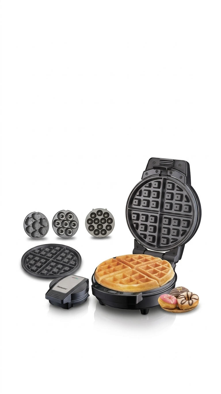 טוסטר וופל בלגי - שחור-וופל בלגי-סופר הום-סופר הום