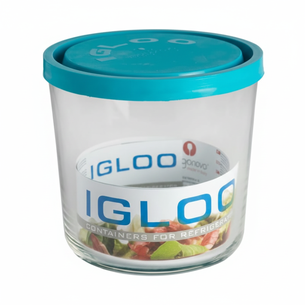 קופסת אחסון עם מכסה - Borgonovo - זכוכית-מיכל אחסון-Borgonovo-סופר הום