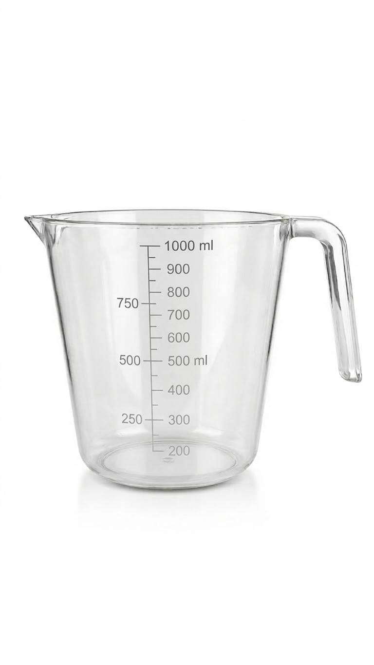 כד מדידה אקרילי - 1 ליטר-כוס מדידה-KashGan-סופר הום