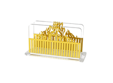 טען תמונה לצפייה בגלריה, מעמד לקופסת גפרורים - דגם עיטורים מוזהבים-מעמד לקופסת גפרורים-אבי מתנות-סופר הום