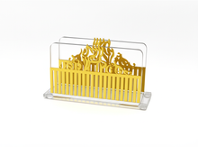 טען תמונה לצפייה בגלריה, מעמד לקופסת גפרורים - דגם עיטורים מוזהבים-מעמד לקופסת גפרורים-אבי מתנות-סופר הום