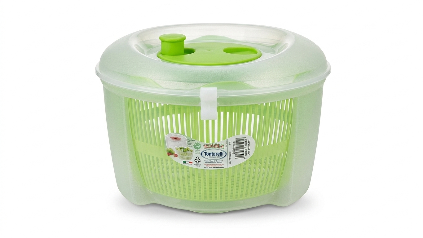 מייבש חסה XL - TONTARELLI - ירוק/לבן-מייבש חסה-ItalPlast-ירוק-סופר הום