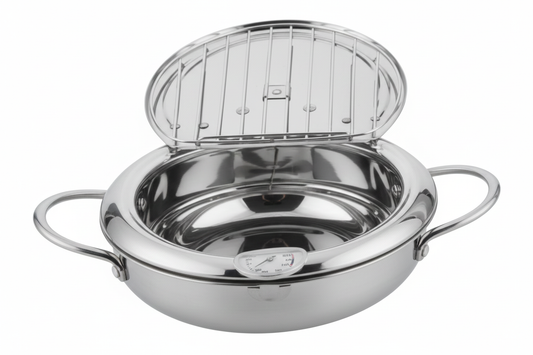 סיר טיגון 5 ליטר כולל מד טמפרטורה ורשת סינון-סיר טיגון-Naaman נעמן-סופר הום