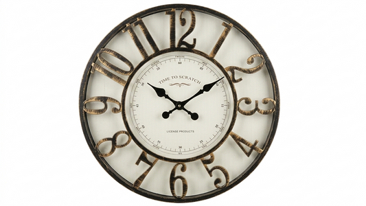 שעון תבליט 30 ס"מ - מגוון צבעים-שעון קיר-א. לויזון-שחור-סופר הום