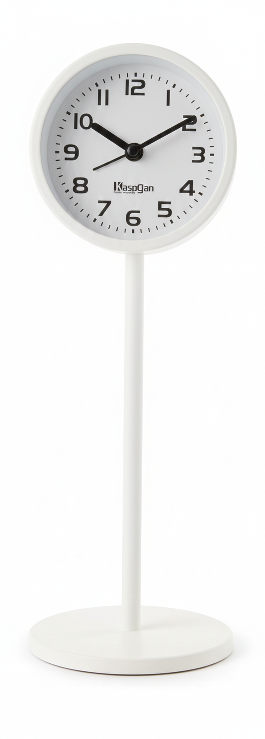 שעון מעורר עומד מגוון צבעים-שעון מעורר-KashGan-לבן-סופר הום