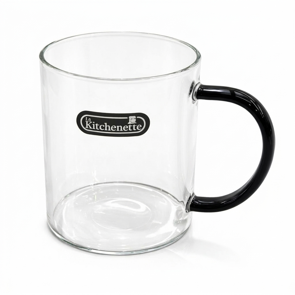 מאג זכוכית-ספלים זכוכית-סופר הום-שחור-סופר הום