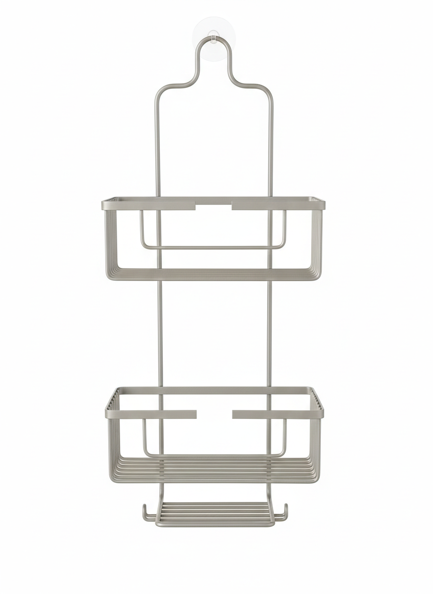 מתקן תלייה לאביזרי מקלחת-מתקן מדפים נתלה-Honey can do-סופר הום