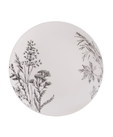 צלחת ראשונה פורצלן - דגם פרחים ניו בון-צלחת ראשונה-SUPERHOME סופרהום-סופר הום