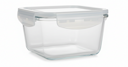 קופסת אחסון זכוכית מרובעת - מגוון גדלים-קופסאות מטבח זכוכית-Naaman נעמן-450 מ"ל-סופר הום