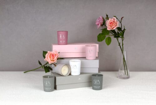 מארז 3 נרות - דגם לימה - מגוון צבעים-נרות-Via Home-גווני אפור-סופר הום