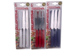 טען תמונה לצפייה בגלריה, סט 6 סכיני מטבח-סכין מטבח-Happy Kitchen-לבן-סופר הום