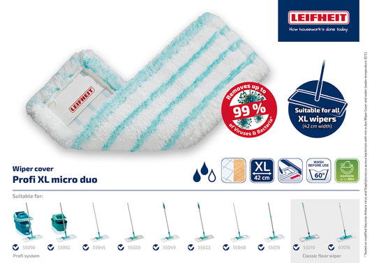כיסוי למגב Leifheit Profi Micro Duo-סחבה-Leifheit-סופר הום