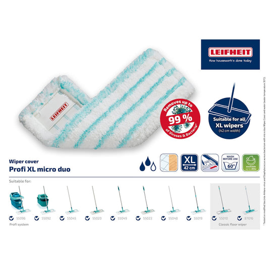 כיסוי למגב Leifheit Profi Micro Duo-סחבה-Leifheit-סופר הום