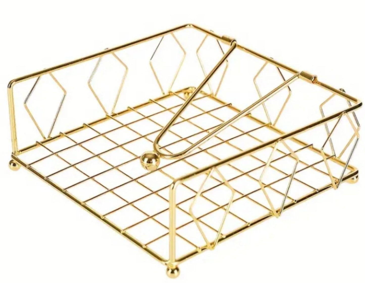 מתקן למפיות מרובע - מגוון צבעים-מעמד מפיות שוכב-סופר הום-זהב-סופר הום