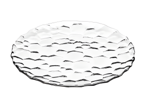 צלחת דקורטיבית קריסטל 30 ס"מ – דגם בועות SQ6002-5-הגשה קריסטל-EDELITA-סופר הום