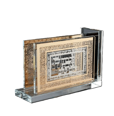 מעמד לקופסת גפרורים כסף/זהב - דגם אלגנס-מעמד לקופסת גפרורים-Schonfeld Collection-כסף-סופר הום