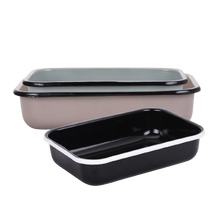 טען תמונה לצפייה בגלריה, תבנית אפייה והגשה מלבנית בשלושה גדלים-תבניות אמייל-SUPERHOME סופרהום-1.2 ליטר - 22*16*6 ס"מ-סופר הום