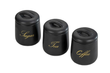 Load image into Gallery viewer, סט תה קפה סוכר GRANITE שחור-סט תה קפה סוכר-Food Appeal-סופר הום