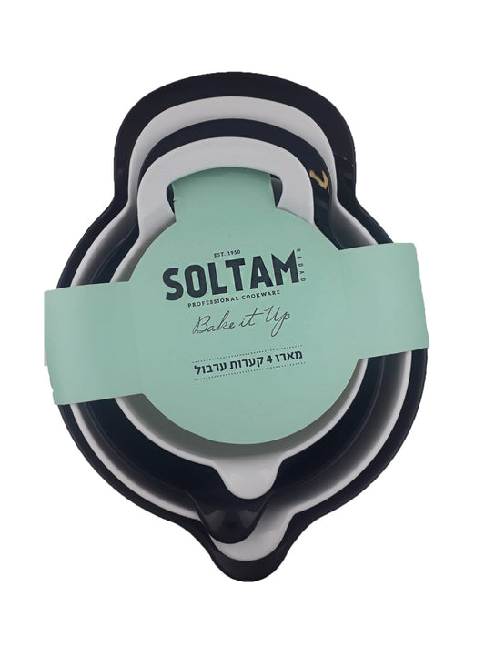 מארז 4 קערות ערבול-קערות פלסטיק-Soltam סולתם-סופר הום
