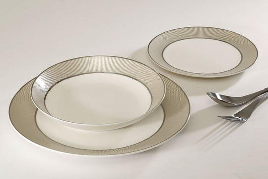 סט צלחות פורצלן איכותי 18 חלקים - דגם Grace-סט צלחות פורצלן-DREAM CHEF-סופר הום