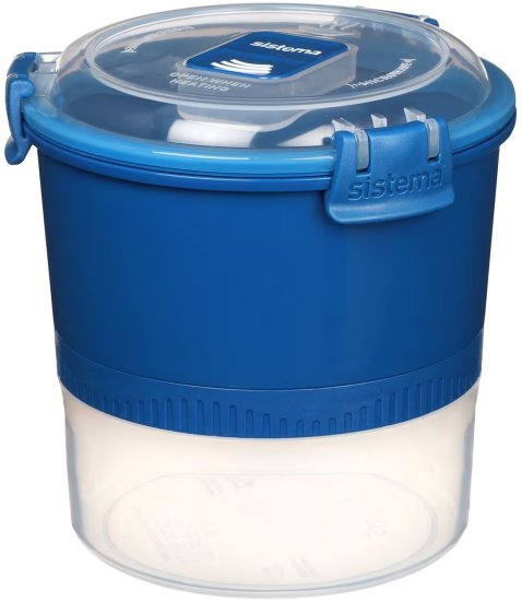 קופסת אוכל מחולקת Lunchstack To Go-קופסת אוכל פלסטיק-Sistema-סופר הום