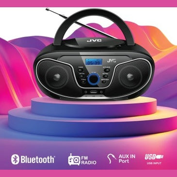 רדיו דיסק נייד MP3 כולל Bluetooth מבית JVC-רדיו דיסק-JVC-סופר הום