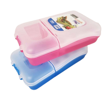 טען תמונה לצפייה בגלריה, קופסת אוכל מחולקת לילדים-קופסאות מטבח פלסטיק-super food-ירוק-סופר הום