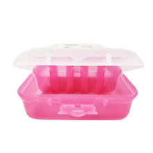 טען תמונה לצפייה בגלריה, קופסת אוכל מחולקת לילדים-קופסאות מטבח פלסטיק-super food-ירוק-סופר הום