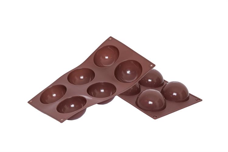 תבנית סיליקון 6 שקעים - דגם חצי עיגול-תבנית סיליקון-MAMA-סופר הום
