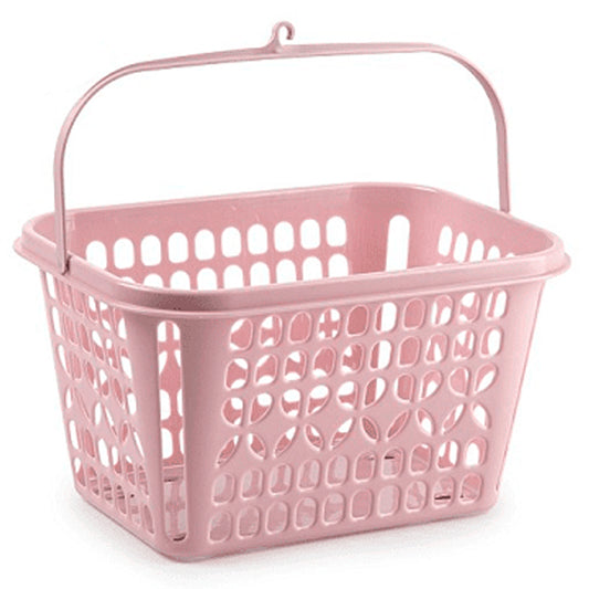 סלסלה לאטבי כביסה - מגוון צבעים-סלסלה-Plasticforte-ורוד-סופר הום