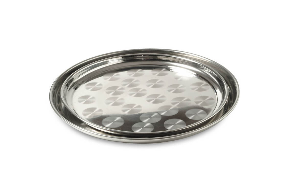 מגש עגול נירוסטה-מגש עגול-ROSE&STEIN-סופר הום