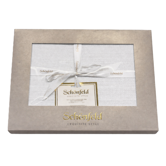 מפת שולחן דגם ST. MORITZ - מגוון מידות-מפת שולחן-Schonfeld Collection-1.1×1.4 מטר-סופר הום