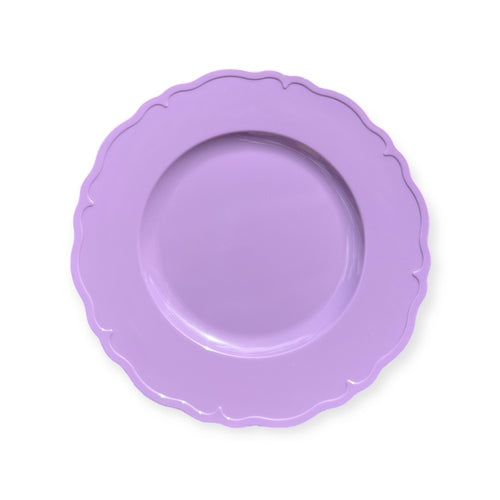 צלחת מלמין ילדים בעיצוב וינטג' - מגוון צבעים-צלחת פלסטיק-סופר הום-סגול-סופר הום