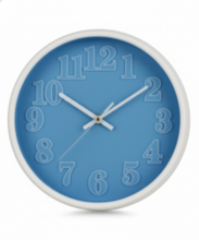 טען תמונה לצפייה בגלריה, שעון קיר 23 ס״מ-שעון קיר-ס.ז. מחנה יהודה-תכלת-סופר הום