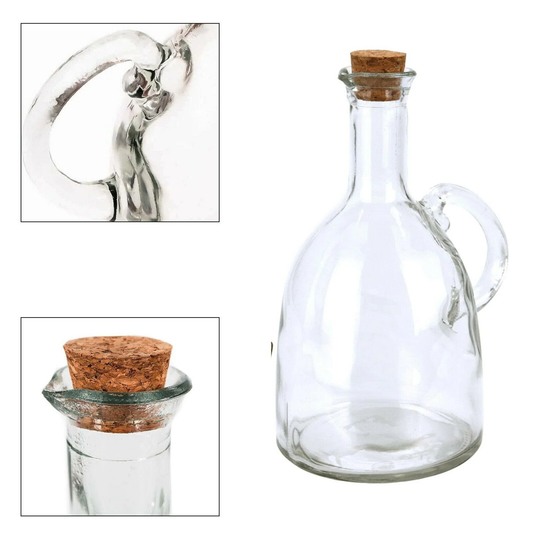 בקבוק זכוכית לשמן/חומץ עם ידית-בקבוק שמן-SUPERHOME סופרהום-סופר הום