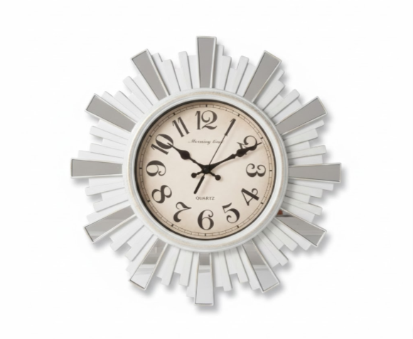 שעון קיר Quartz בעיצוב שמש 30 ס"מ-שעון קיר-ס.ז. מחנה יהודה-סופר הום