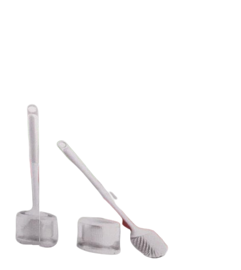 סט שרותים סיליקון לבן - CLEAR-מברשת אסלה-ItalPlast-סופר הום