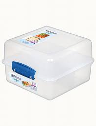 קופסת אוכל 1.4 ליטר Sistema שקופה-קופסאות מטבח פלסטיק-Sistema-כחול-סופר הום
