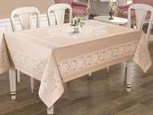 טען תמונה לצפייה בגלריה, מפת שולחן דגם JUMBO בז' ב3 אורכים-מפת שולחן-SUPERHOME סופרהום-4 מטר-סופר הום