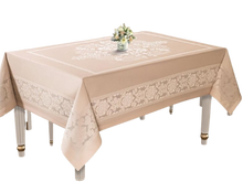 טען תמונה לצפייה בגלריה, מפת שולחן דגם JUMBO בז' ב3 אורכים-מפת שולחן-SUPERHOME סופרהום-4 מטר-סופר הום