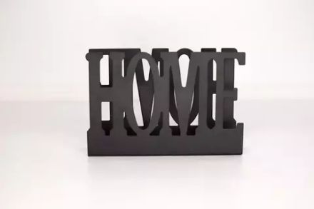 מעמד מפיות מתכת עם הכיתוב "HOME"-מעמד מפיות עומד-סופר הום-סופר הום