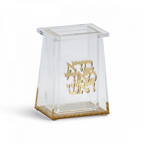 מעמד הבדלה אקרילי - מגוון צבעים-מעמד לנר הבדלה-SUPERHOME סופרהום-שקוף וזהב-סופר הום