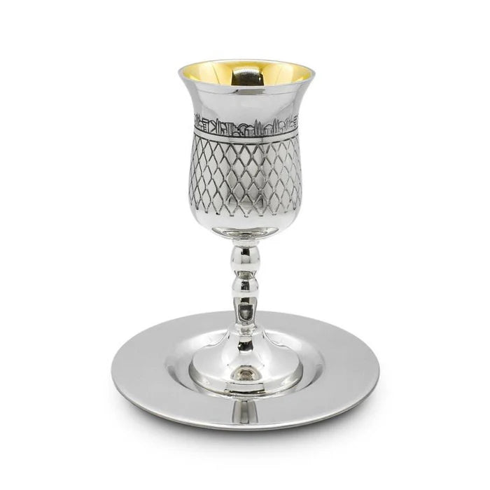 גביע קידוש עם תחתית-גביעי קידוש זכוכית-סופר הום-סופר הום